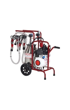 Çift Sağım Kuru Sistem 40 Lt Krom Güğümlü Süt Sağım Makinesi Çift Sağım Kuru Sistem 40 Lt Krom Güğümlü Süt Sağım Makinesi