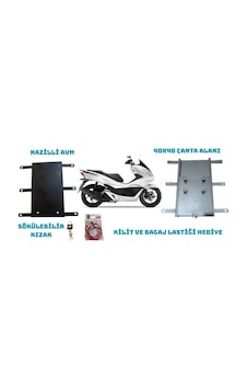Pcx 2014-2025 Model Uyumlu Kızaklı Kurye Paket Çanta Demiri