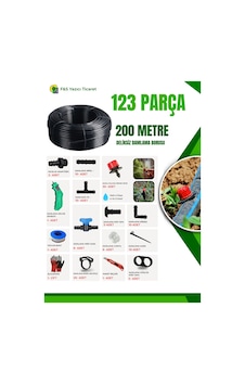 200 Metre Damlama Sulama Seti - 113 Parça Diğer