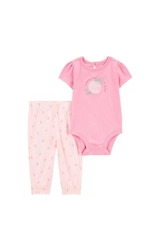 Carter's Kız Bebek Body Pantolon Set 2'li Takım Pembe Carter's Kız Bebek Body Pantolon Set 2'li Takım Pembe