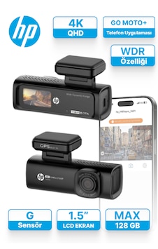 Hp F499x 4k Ultra Hd Akıllı Araç İçi Kamera - Dahili Gps'li, 1.5" Lcd Ekranlı, Wi-fi Telefon Bağlantılı, Wdr Gece Görüşlü Ve G-sensörlü Oto Kamera Hp F499x 4k Ultra Hd Akıllı Araç İçi Kamera - Dahili Gps'li, 1.5" Lcd Ekranlı, Wi-fi Telefon Bağlantılı, Wdr Gece Görüşlü Ve G-sensörlü Oto Kamera