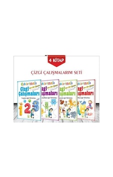 Ema Yayınları Çıkartmalı Çizgi Çalışmalar 5+ Yaş 4 Kitap Set Ema Yayınları Çıkartmalı Çizgi Çalışmalar 5+ Yaş 4 Kitap Set