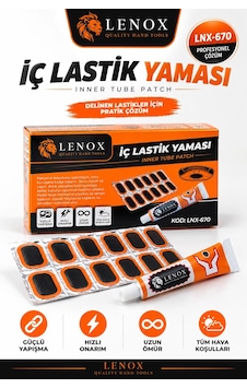 İç Lastik Yama Seti Yapıştırıcılı Bisiklet Lastik Tamir Kiti Pratik Onarım Seti Lenox Lnx-670