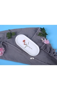 Royking Lavander 20x9 Cm Kayık Tabak Kırmızı Çiçek Scs 016 Royking Lavander 20x9 Cm Kayık Tabak Kırmızı Çiçek Scs 016