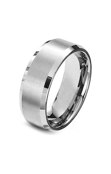 Chavin Orta Kısmı Mat 8 Mm Gri Çelik Unisex Yüzük Es82 Chavin Orta Kısmı Mat 8 Mm Gri Çelik Unisex Yüzük Es82