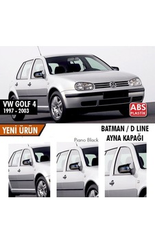 Volkswagen Golf 4 (1997 - 2003) Batman Yarasa Ayna Kapağı (parlak S