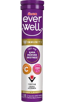 Everwell Karamürver C Vitamin + Çinko Efervesan Tablet - 67.5 Gram - 9 Adet 135 Tablet Everwell Karamürver C Vitamin + Çinko Efervesan Tablet - 67.5 Gram - 9 Adet 135 Tablet