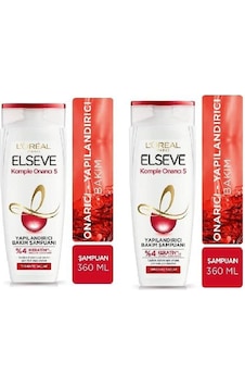 Elseve Komple Onarıcı Şampuan 360 Ml -2'li- Elseve Komple Onarıcı Şampuan 360 Ml -2'li-