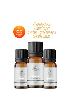 Amber Çiçeği Esansiyel Uçucu Koku Yağı Buhurdanlık Yağı Difüzör Esansı 3'lü Set 3x10ml Karışık Amber Çiçeği Esansiyel Uçucu Koku Yağı Buhurdanlık Yağı Difüzör Esansı 3'lü Set 3x10ml Karışık