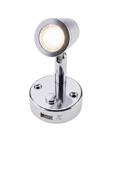 Mellifera Led Okuma Lambası Döner Başlıklı Dokunmatik Dimmerli 2w 12v/24v - Nikel-1856