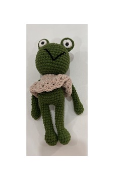 El Yapımı Amigurumi Kurbağa Anahtarlık - Örgü Tasarım 20 Cm Haki Haki El Yapımı Amigurumi Kurbağa Anahtarlık - Örgü Tasarım 20 Cm Haki Haki