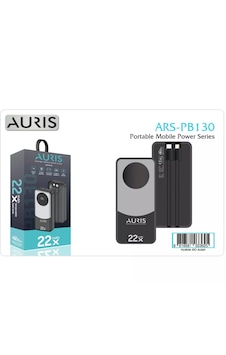 Auris Ars-pb130 22.000 Mah 22.5w Hızlı Powerbank Siyah Auris Ars-pb130 22.000 Mah 22.5w Hızlı Powerbank Siyah