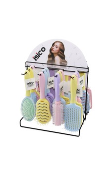 İbico İ15-012 4 Renk 6 Model Gövde Tarak Beyaz Pls Saç Fırçası Çift Renk Pls.sap Renkli Top Uç Fırça - 24'li Paket Diğer İbico İ15-012 4 Renk 6 Model Gövde Tarak Beyaz Pls Saç Fırçası Çift Renk Pls.sap Renkli Top Uç Fırça - 24'li Paket Diğer
