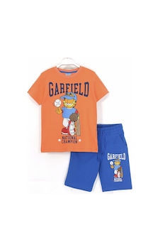 Dobakids Garfield Baskılı Erkek Çocuk Yazlık 2'li Takım Turuncu Mavi Turuncu Dobakids Garfield Baskılı Erkek Çocuk Yazlık 2'li Takım Turuncu Mavi Turuncu