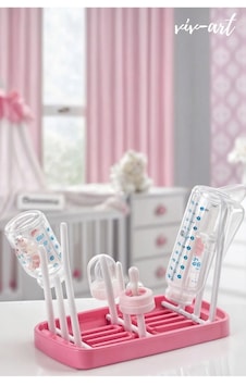 Vivart Taşınabilir Çok Amaçlı Biberon Emzik Kurutucu Kurutmalık Bebek Çocuk Sağlığı Bulaşıklık Kurutma Pembe