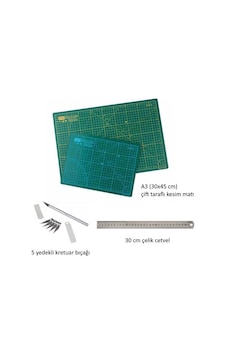 Kraf Profesyonel Hobi Kesim Matı Seti Cutting Mat Seti Kraf Profesyonel Hobi Kesim Matı Seti Cutting Mat Seti