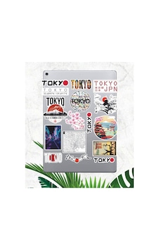 Japonya - Tokyo Temalı Sticker Seti Bullet Journal Sticker Defter Çıkartma Scrapbook Diğer
