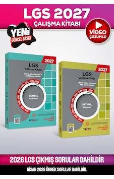 2027 Nisan Güncel 8. Sınıf Lgs Çıkmış Ve Meb Örnek Sorular Sayısal Çalışma Kitabı 2'li Set