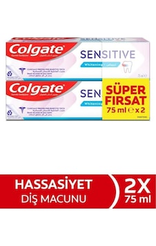 Colgate Sensitive Whitening Diş Macunu 75 Ml - 2 Adet Diş Hassasiyeti Colgate Sensitive Whitening Diş Macunu 75 Ml - 2 Adet Diş Hassasiyeti