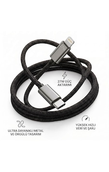 27w Hızlı Şarj Type-c To Lightning Kablo Örgülü Dayanıklı Veri Ve Şarj Kablosu Lightning To Type-c Kablo 27w Hızlı Şarj Type-c To Lightning Kablo Örgülü Dayanıklı Veri Ve Şarj Kablosu Lightning To Type-c Kablo