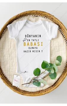 Hediyenza Sürpriz Baba Oluyorsun Özel Tasarım Bebek Zıbın Pamuklu Çıtçıtlı Body Beyaz Hediyenza Sürpriz Baba Oluyorsun Özel Tasarım Bebek Zıbın Pamuklu Çıtçıtlı Body Beyaz