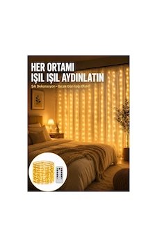 Dekoratif Perde Peri Led Günışığı Renk 8 Fonksiyonlu Işık Yeni Nesil Diğer Diğer Dekoratif Perde Peri Led Günışığı Renk 8 Fonksiyonlu Işık Yeni Nesil Diğer Diğer