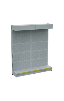 Şapkalı Ve Bazalı Delikli Hırdavat Rafı Beyaz, 2 Ünite W180 H220 D30/40 Cm Sarı Şapkalı Ve Bazalı Delikli Hırdavat Rafı Beyaz, 2 Ünite W180 H220 D30/40 Cm Sarı