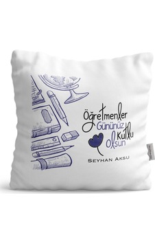 Kişiye Özel Öğretmenler Gününüz Kutlu Olsun Saten Yastık - 6 Kişiye Özel Öğretmenler Gününüz Kutlu Olsun Saten Yastık - 6