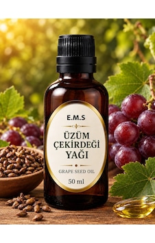 E.m.s 50 Ml Üzüm Çekirdeği Yağı Grape Seed Oil % 100 Saf Soğuk Pres. E.m.s 50 Ml Üzüm Çekirdeği Yağı Grape Seed Oil % 100 Saf Soğuk Pres.
