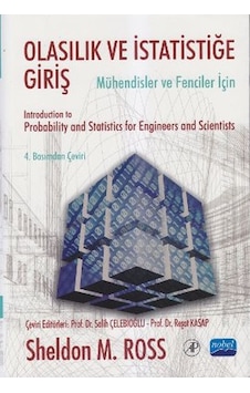 Olasılık ve İstatistiğe Giriş - Sheldon M. Ross - Nobel Akademik Yayıncılık Olasılık ve İstatistiğe Giriş - Sheldon M. Ross - Nobel Akademik Yayıncılık