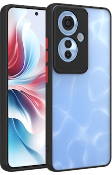 Oppo Reno 11f 5g Kılıf Zore Hux Kapak Siyah Oppo Reno 11f 5g Kılıf Zore Hux Kapak Siyah