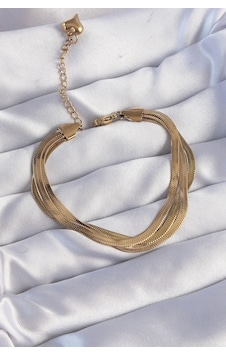 Ezoconcept 316l Çelik Gold Renk İtalyan Zincir Model Çoklu Bileklik 001 Ezoconcept 316l Çelik Gold Renk İtalyan Zincir Model Çoklu Bileklik 001
