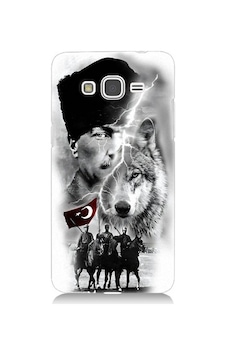 Samsung Galaxy Grand Prime Uyumlu Atatürk Kurt Ve Bayrak Desenli Silikon Kılıf Samsung Galaxy Grand Prime Uyumlu Atatürk Kurt Ve Bayrak Desenli Silikon Kılıf