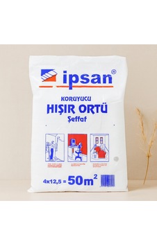 Şeffaf Koruyucu Örtü 50 M² Hışır - 12'li Paket Şeffaf Koruyucu Örtü 50 M² Hışır - 12'li Paket