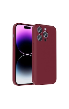 Apple Uyumlu iPad iPhone 14 Pro Max Kılıf Kamera Korumalı Kartlık Hazneli Zore Vitra Kapak Mürdüm Apple Uyumlu iPad iPhone 14 Pro Max Kılıf Kamera Korumalı Kartlık Hazneli Zore Vitra Kapak Mürdüm