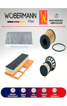 Wöbermann Fiat Albea 1.3 Multijet Filtre Bakım Seti 2004-2011 4'lü Karbonlu Wöbermann Fiat Albea 1.3 Multijet Filtre Bakım Seti 2004-2011 4'lü Karbonlu