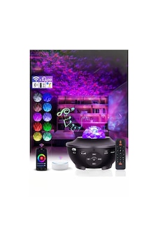 Mobee Starry Galaksi Projektörlü Bluetooth Hoparlör Gece Lambası Led