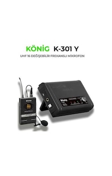 König K-301 Y Uhf Tek Kanal 1 Yaka Mikrofonu König K-301 Y Uhf Tek Kanal 1 Yaka Mikrofonu