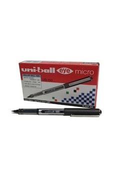 Uni - Ball 0.5mm Siyah Tükenmez Kalem Roller Ball 12'li Siyah