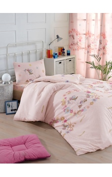Kolay Ütülenir Nevresim Takımı Tek Kişilik Unicornlar Pembe Kolay Ütülenir Nevresim Takımı Tek Kişilik Unicornlar Pembe