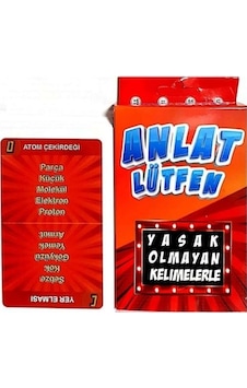Anlat Lütfen Oyunu - Anlat Bakalım Oyunu Mini Kelime Kart Oyunu