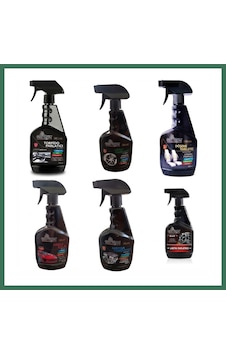 En-cag 6'lı Araç Bakım Seti Torpido Jant Döşeme Motor Lastik Parlatıcı Hızlı Cila Spreyi 500 Ml Bss