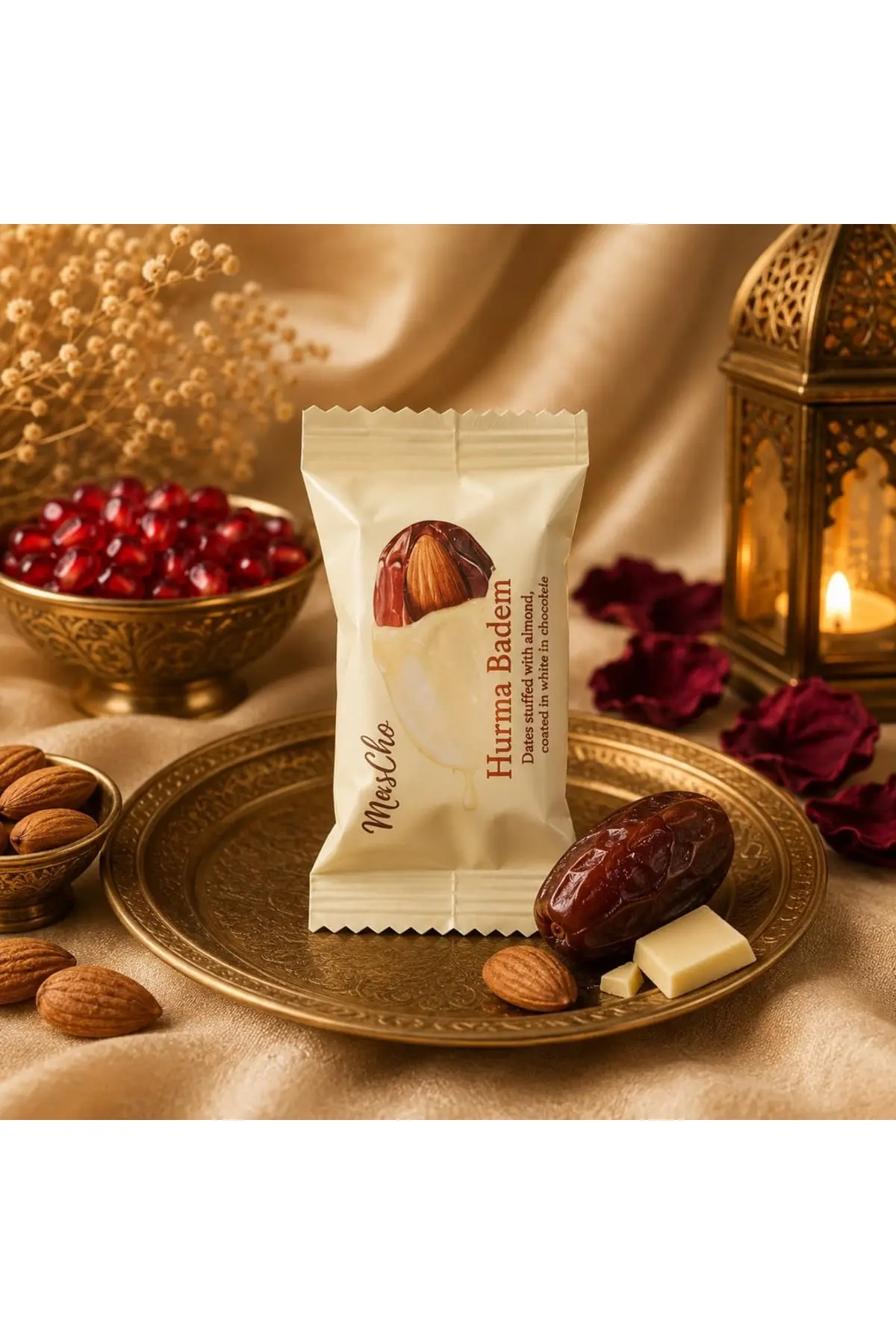 Canceviz Hurma Beyaz Çikolatalı Bademli Hurma 2 Kg Canceviz Hurma Beyaz Çikolatalı Bademli Hurma 2 Kg