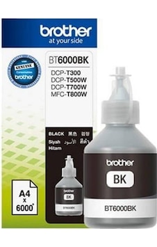 Brother Bt6000Bk Mürekkep 6.000 Sayfa Siyah Dcp T300 Dcp T500W Mfc T800W Brother Bt6000Bk Mürekkep 6.000 Sayfa Siyah Dcp T300 Dcp T500W Mfc T800W