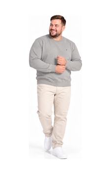 Annex Büyük Beden Basic Waffle Kumaş Erkek Sweatshirt Taş Annex Büyük Beden Basic Waffle Kumaş Erkek Sweatshirt Taş
