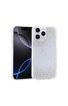 Maks Technology Apple iPhone Uyumlu 16 Pro Max Kılıf Airbag Tasarımlı Damla Taşlı Şeffaf Mkst Pera Silikon Kapak - Şeffaf Maks Technology Apple iPhone Uyumlu 16 Pro Max Kılıf Airbag Tasarımlı Damla Taşlı Şeffaf Mkst Pera Silikon Kapak - Şeffaf