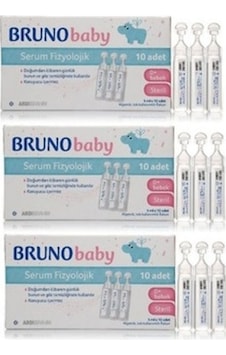 Bruno Baby Serum Fizyolojik 3 x 10 Flakon Bruno Baby Serum Fizyolojik 3 x 10 Flakon