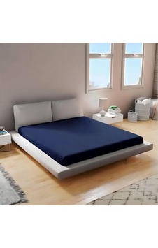 Çift Kişilik Penye 160x200 Lastikli Koyu Lacivert Çift Kişilik Penye 160x200 Lastikli Koyu Lacivert