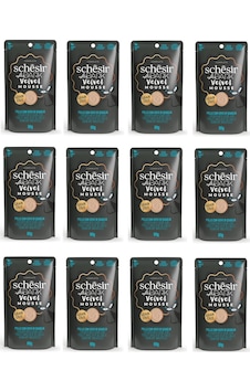 Schesir After Dark Tavuk Ve Bıldırcın Yumurtalı Pouch Mousse Kedi Yaş Mama 80 Gr. X 12 Adet Schesir After Dark Tavuk Ve Bıldırcın Yumurtalı Pouch Mousse Kedi Yaş Mama 80 Gr. X 12 Adet