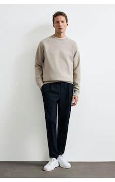 Lufian Cooper Erkek Sweatshirt Bej Bej 112030198100550 Lufian Cooper Erkek Sweatshirt Bej Bej 112030198100550